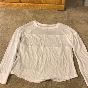Lorena Jane white mesh workout top!